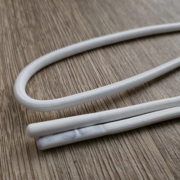 White Drawstrings Cord of Hoodie (from Canada Goose Huron Hoodie) - Picture 6 of 6